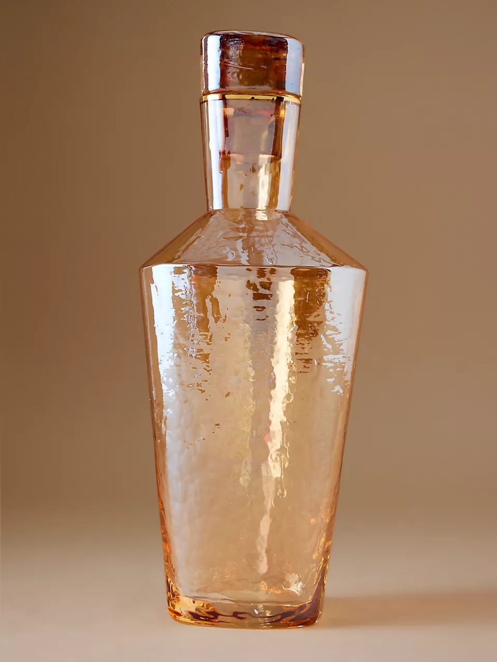 NWT Anthropologie Zaza Lustered Decanter in Honey